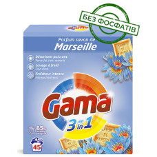 Стиральный порошок Gama marseille universal 3в1, 2,475 кг (45 стирок)